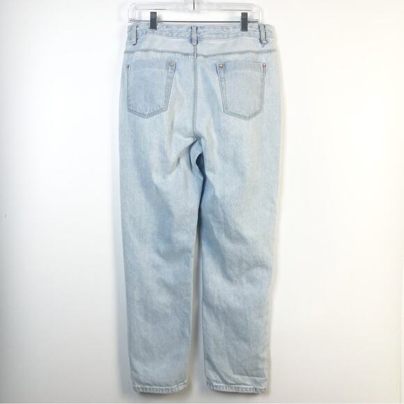 a loves a Womens Mom Jeans Button Fly Distressed Size 30 - Picture 7 of 11